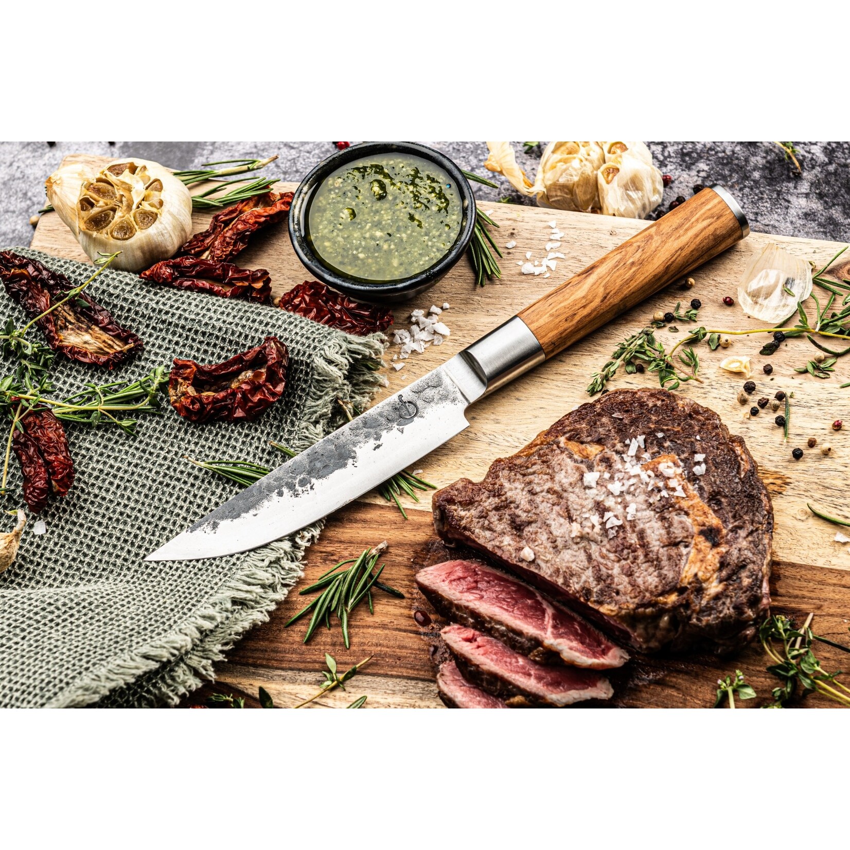 Forged Forged Olive steakmessenset XXL, 4-delig
