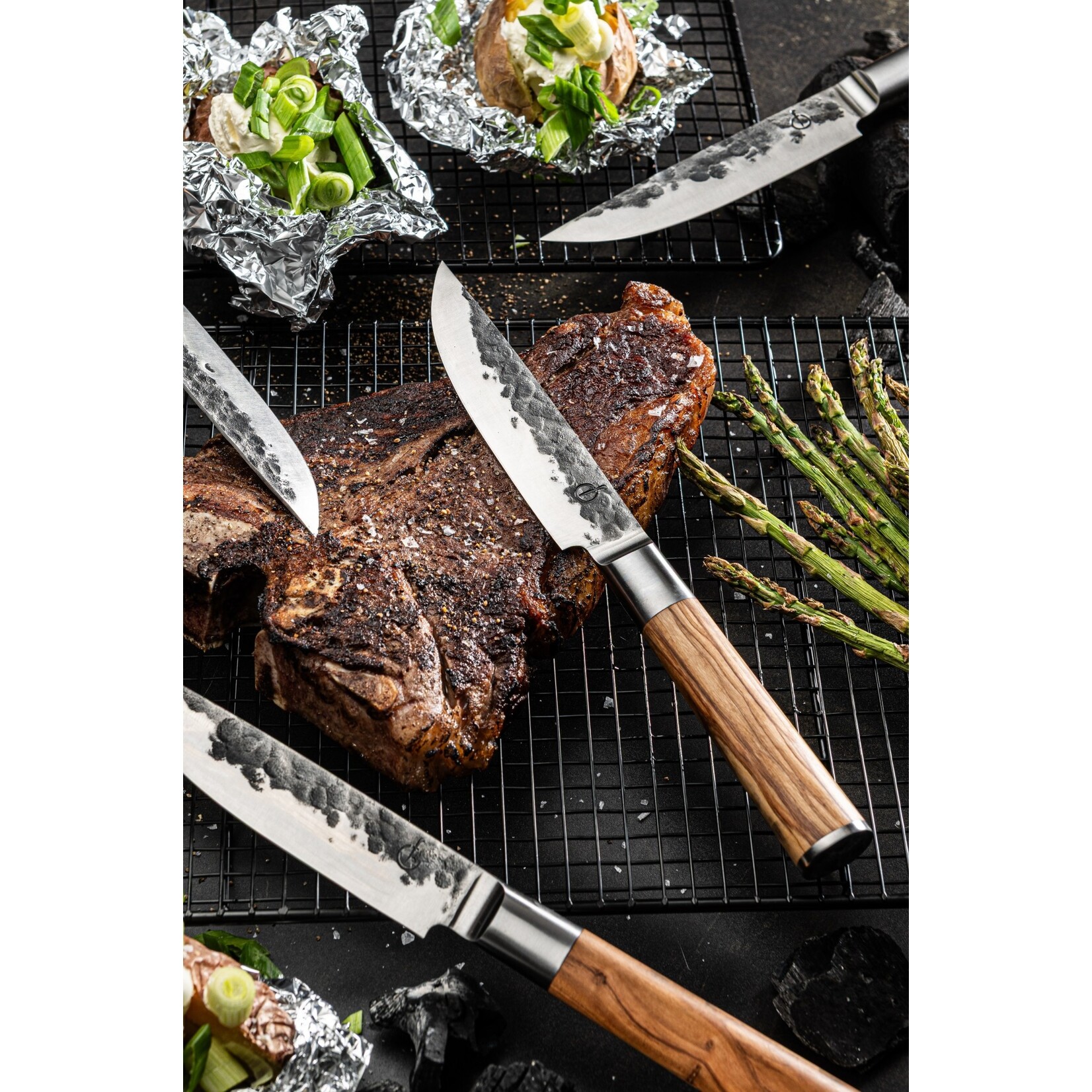 Forged Forged Olive steakmessenset XXL, 4-delig