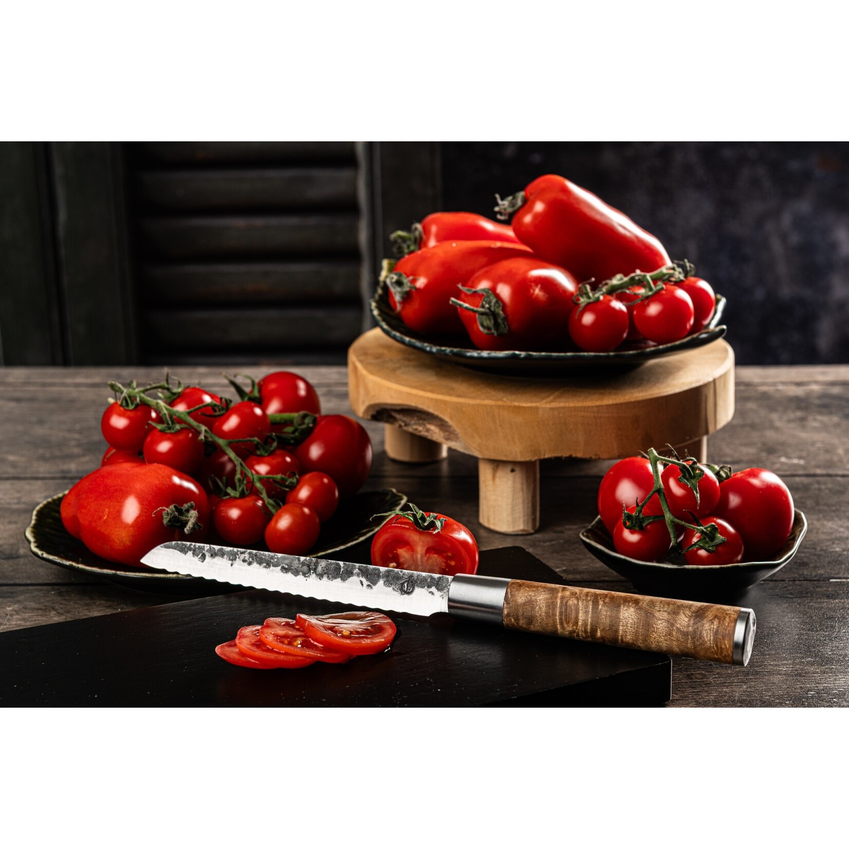 Forged Forged VG10 universeel mes 14cm, gekarteld