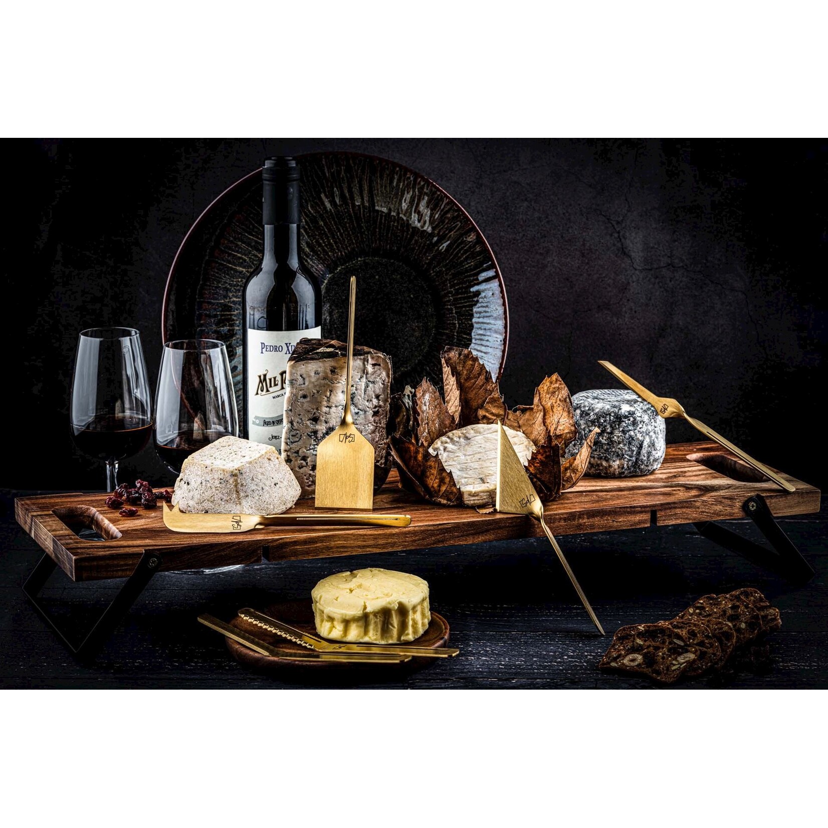 Style de Vie Style de Vie kaasmessenset 6-delig, goud