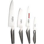 Global Messenset 4-delig - Koksmes, Groentemes, Fileermes, Officemes