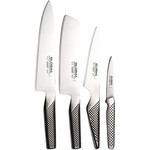 Global Messenset 4-delig - Koksmes, Universeelmes, Hakmes, Officemes