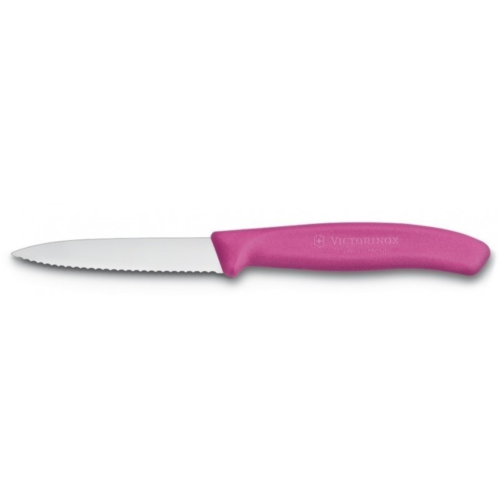 Victorinox Victorinox SwissClassic schilmesje 8cm gekarteld roze (set van 2)