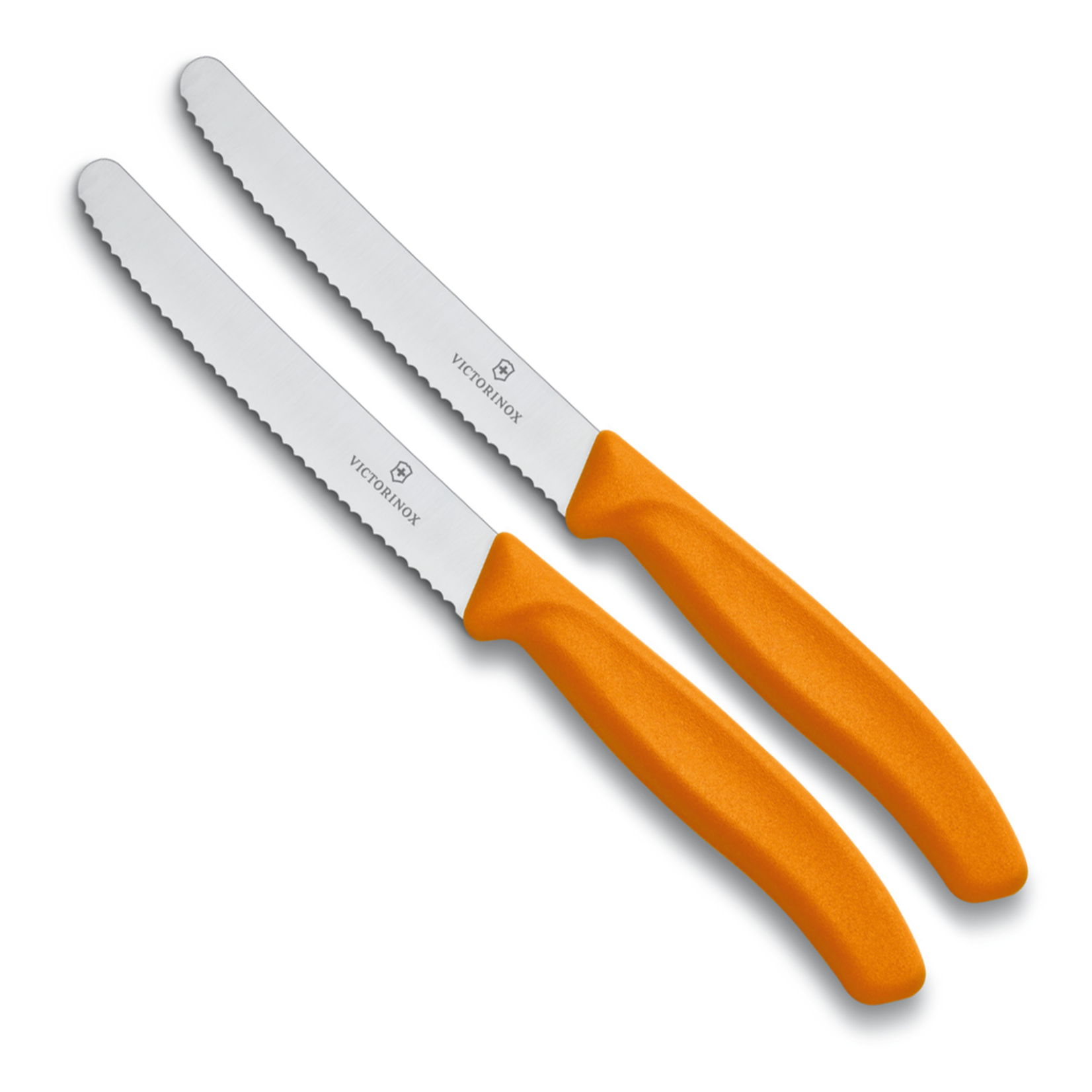 Victorinox Victorinox SwissClassic tomaat-, worst en kaasmes oranje (set van 2)