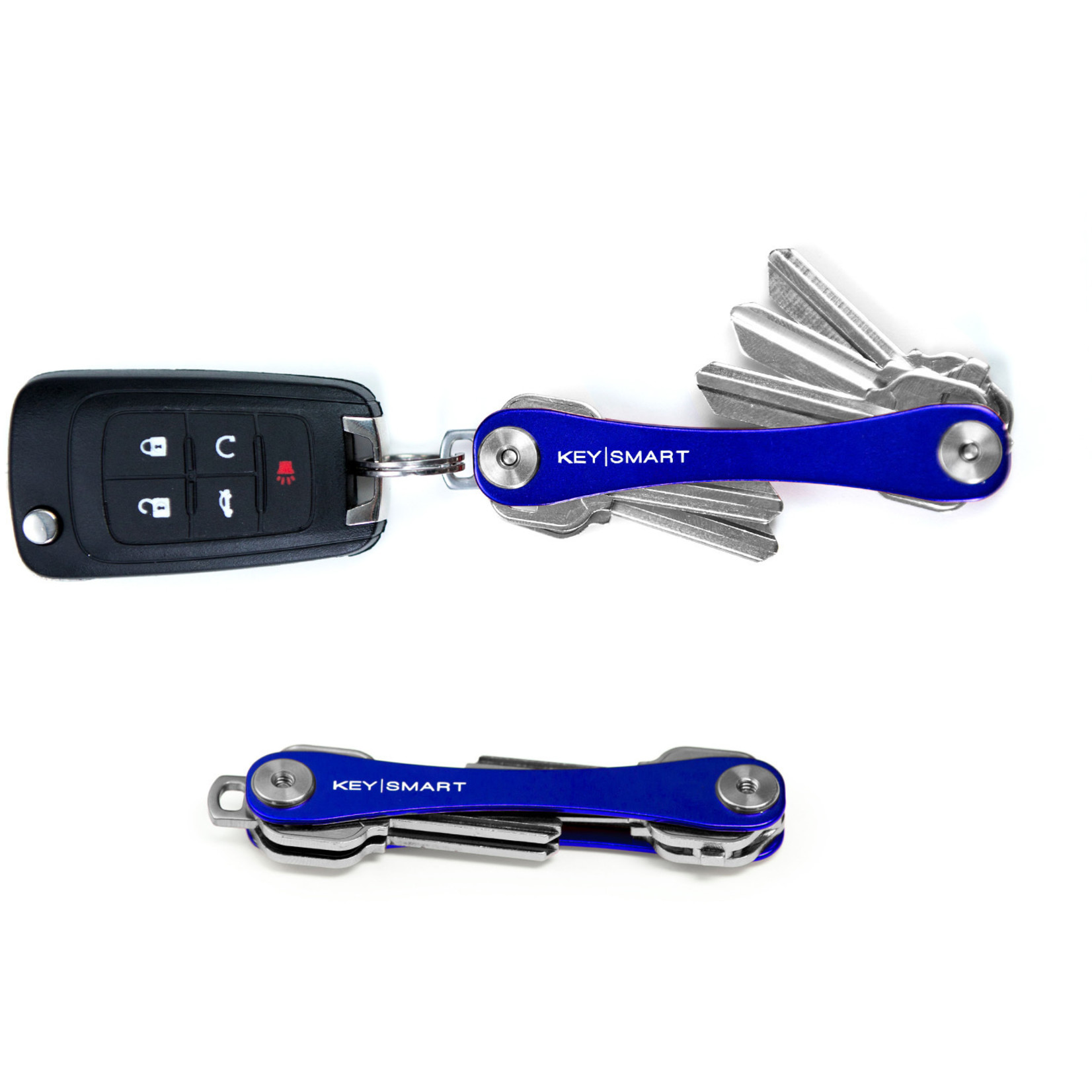 KeySmart KeySmart Compact sleutelhouder blauw