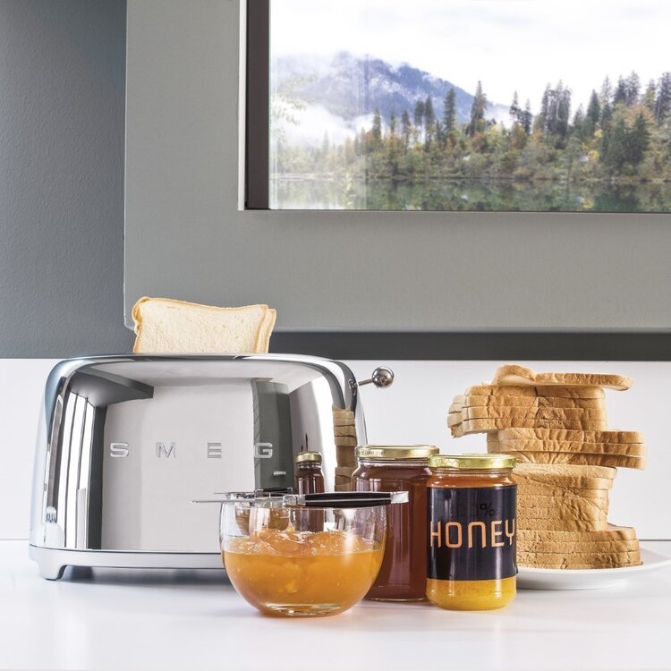 SMEG SMEG Broodrooster TSF01SSEU, 2-slots chroom