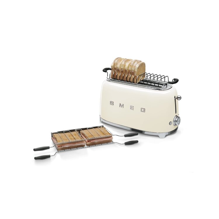 SMEG SMEG Broodrooster TSF02CREU, 2x4 crème