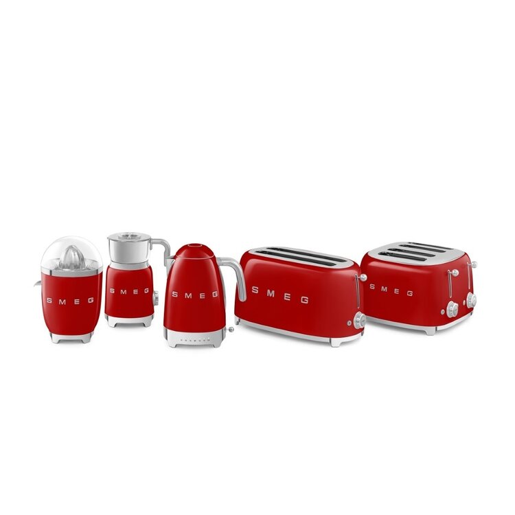 SMEG SMEG Broodrooster TSF02RDEU, 2x4 rood