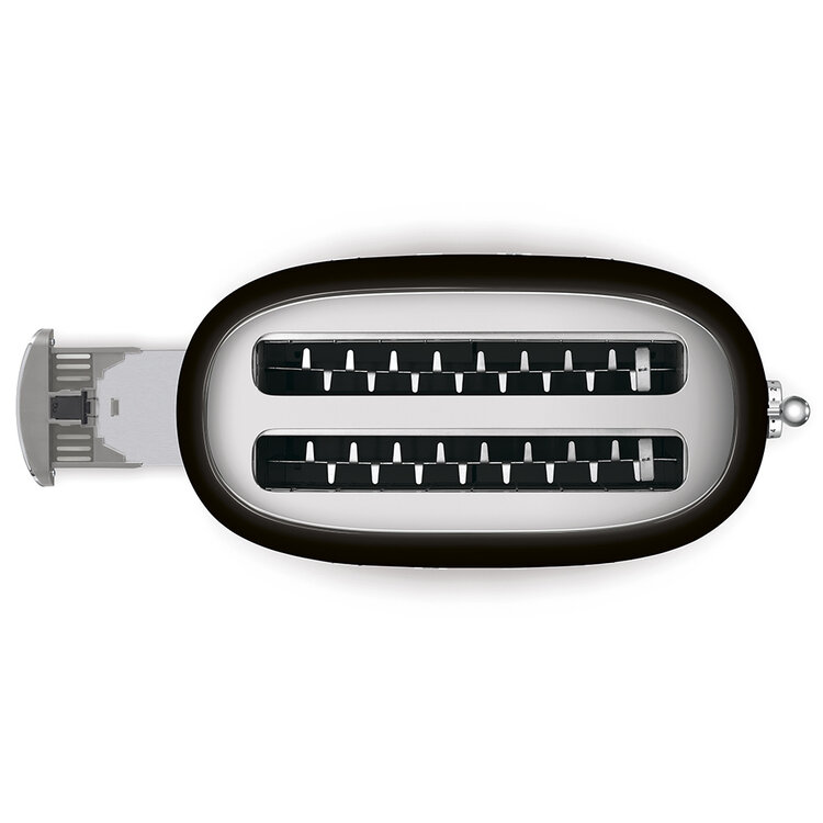 SMEG SMEG Broodrooster TSF02BLEU, 2x4 zwart