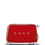 SMEG Broodrooster, 4-slots rood, TSF03RDEU