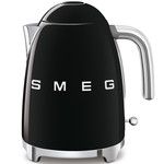 SMEG Waterkoker, 1,7 liter zwart, KLF03BLEU