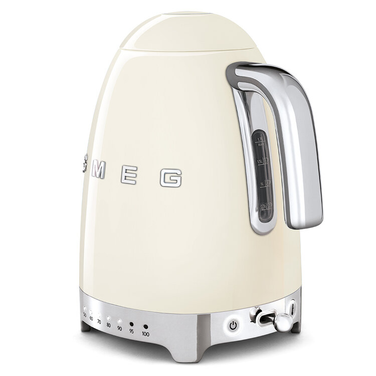 SMEG SMEG Waterkoker KLF04CREU, 1,7 liter variabel crème