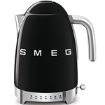 SMEG Waterkoker, 1,7 liter, variabel, zwart, KLF04BLEU