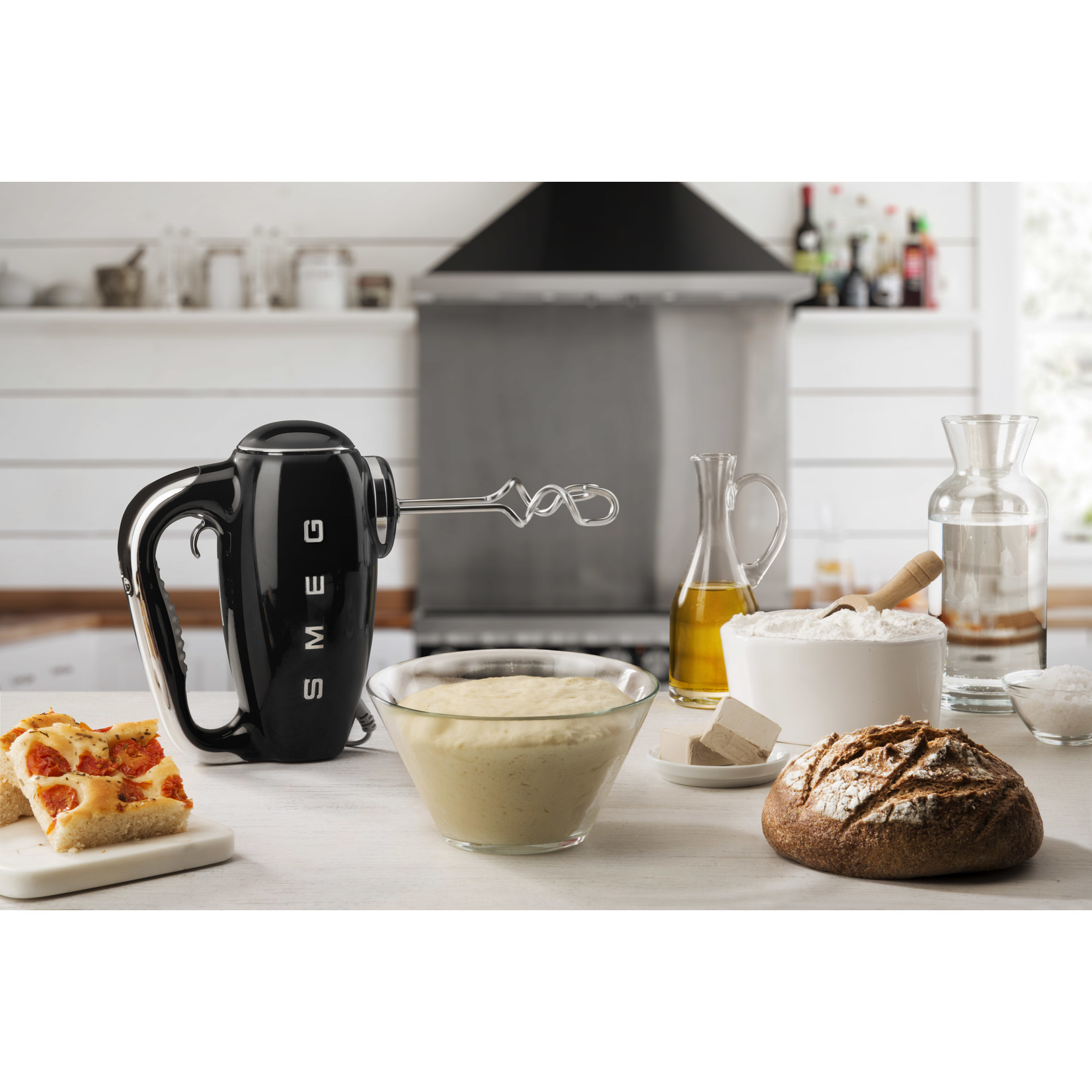 SMEG SMEG Handmixer, HMF01BLEU, zwart