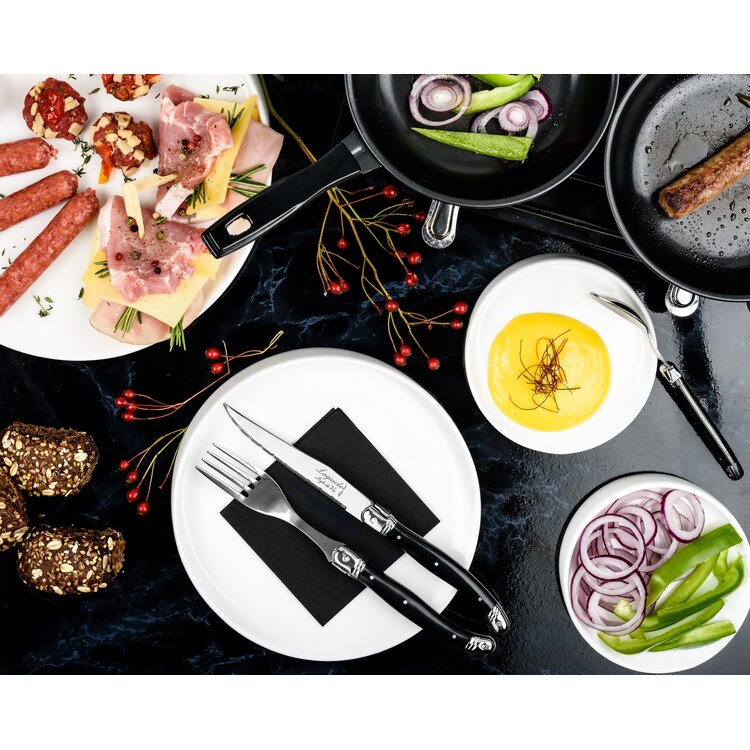 Laguiole Style de Vie Style de Vie Premium Line steakmessenset 6-delig Zwart 1,8mm