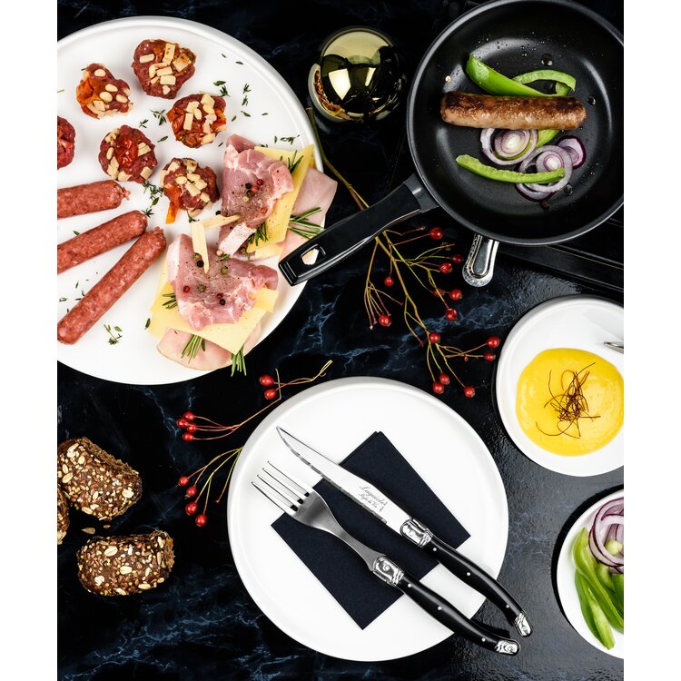 Laguiole Style de Vie Style de Vie Premium Line steakmessenset 6-delig Zwart 1,8mm
