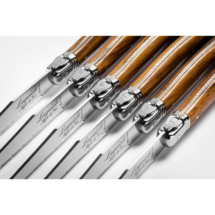 Laguiole Style de Vie Style de Vie Premium Line steakmessenset 6-delig Wood 1,8mm