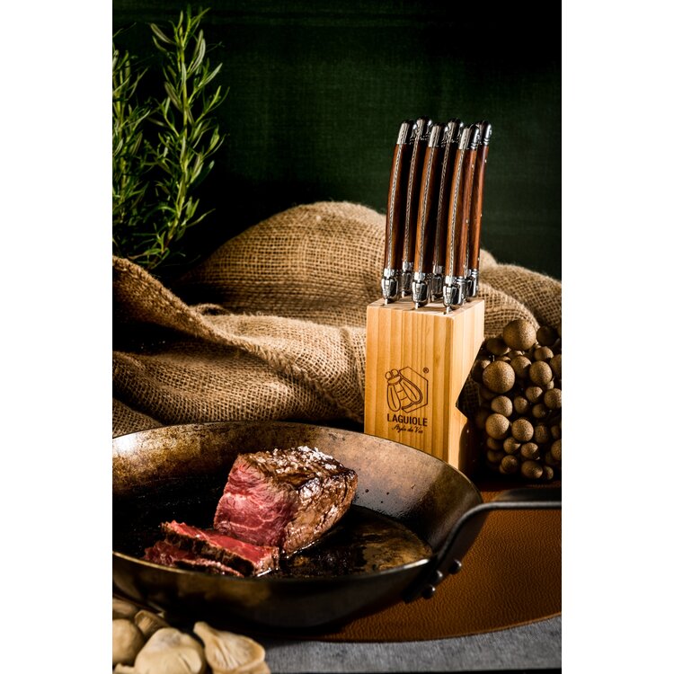 Laguiole Style de Vie Style de Vie Premium Line steakmessenset 6-delig Wood 1,8mm