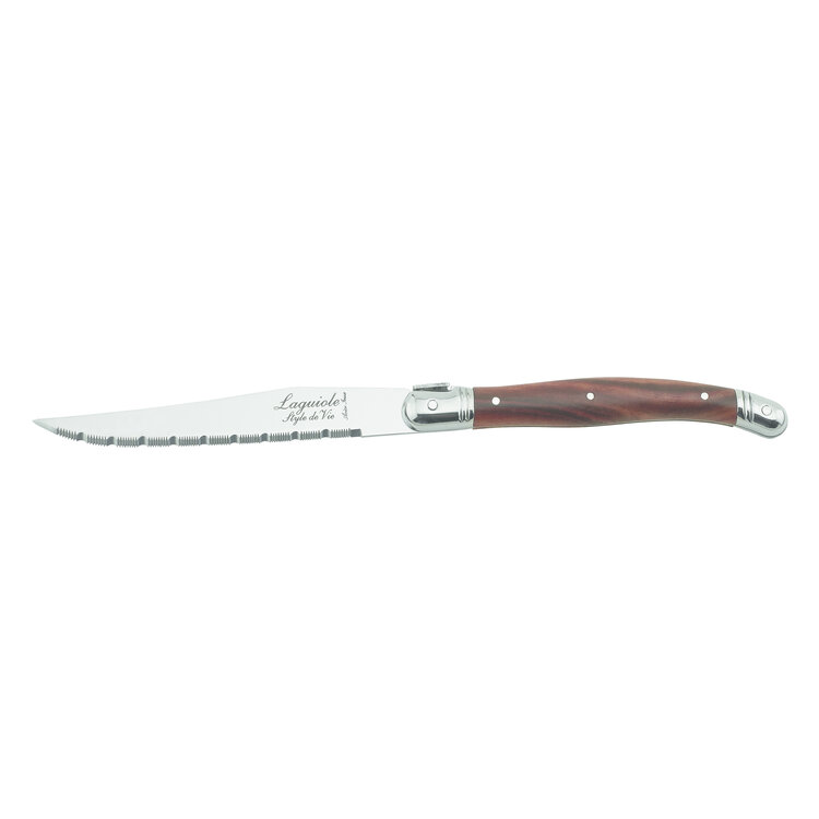 Laguiole Style de Vie Style de Vie Premium Line steakmessenset 6-delig Dark Wood 1,8mm
