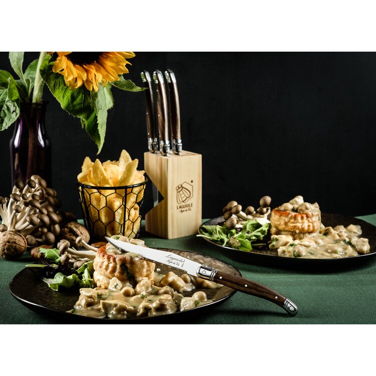 Laguiole Style de Vie Style de Vie Premium Line steakmessenset 6-delig Dark Wood 1,8mm