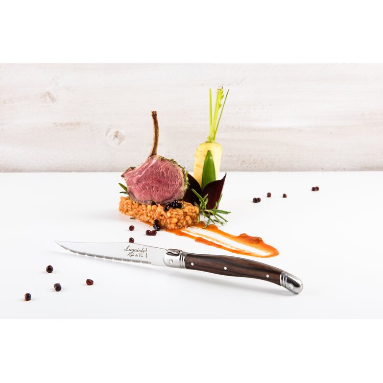 Laguiole Style de Vie Style de Vie Premium Line steakmessenset 6-delig Dark Wood 1,8mm