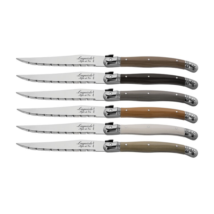 Laguiole Style de Vie Style de Vie Premium Line steakmessenset 6-delig Treasure 1,8mm