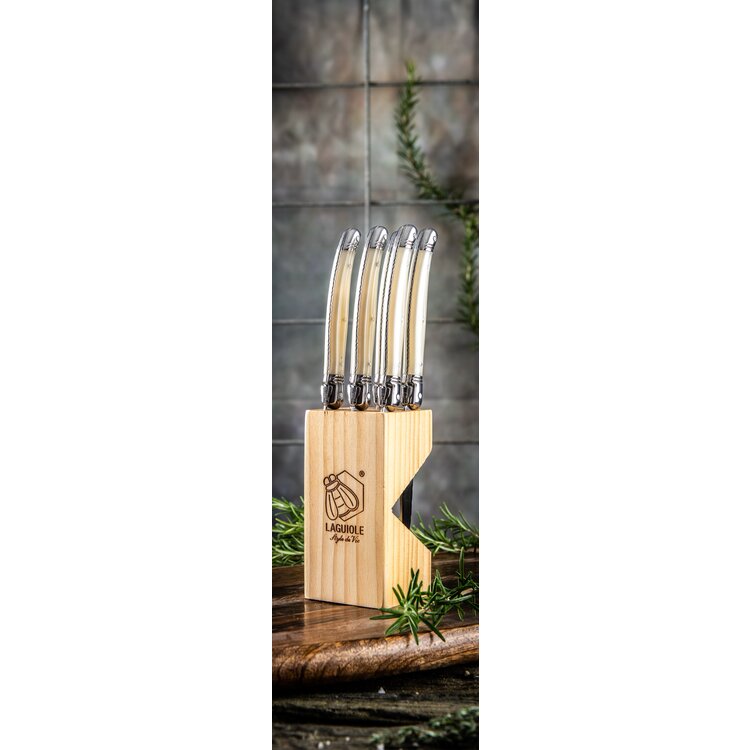 Laguiole Style de Vie Style de Vie Premium Line steakmessenset 6-delig parelmoer 1.8mm