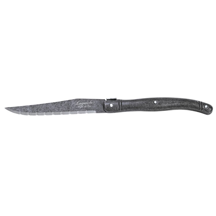 Laguiole Style de Vie Laguiole Style de Vie Premium Line steakmessenset 6-delig stonewash