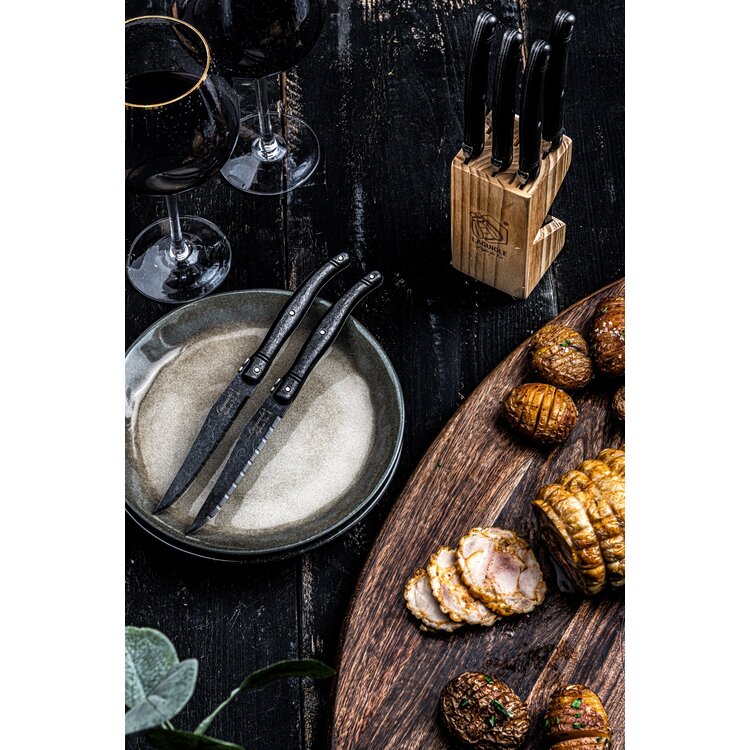 Laguiole Style de Vie Laguiole Style de Vie Premium Line steakmessenset 6-delig stonewash