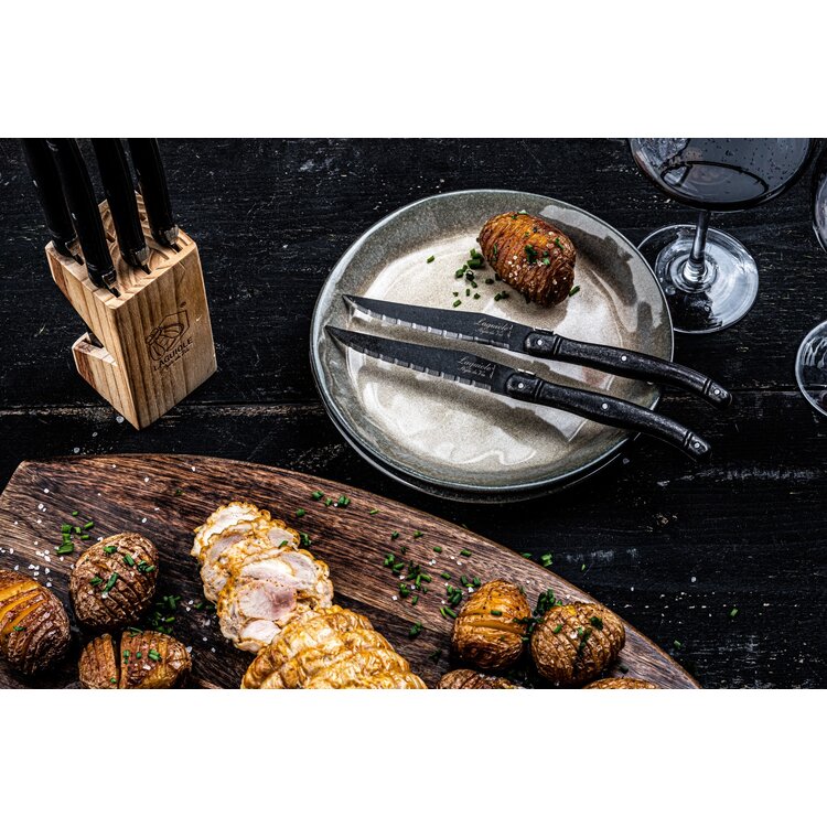 Laguiole Style de Vie Laguiole Style de Vie Premium Line steakmessenset 6-delig stonewash