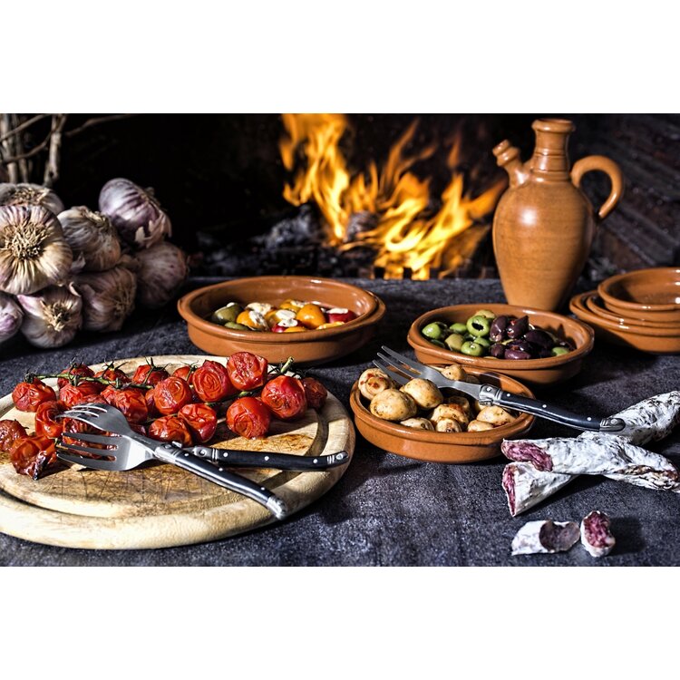 Laguiole Style de Vie Laguiole Style de Vie Premium Line taartvorken 6-delig zwart