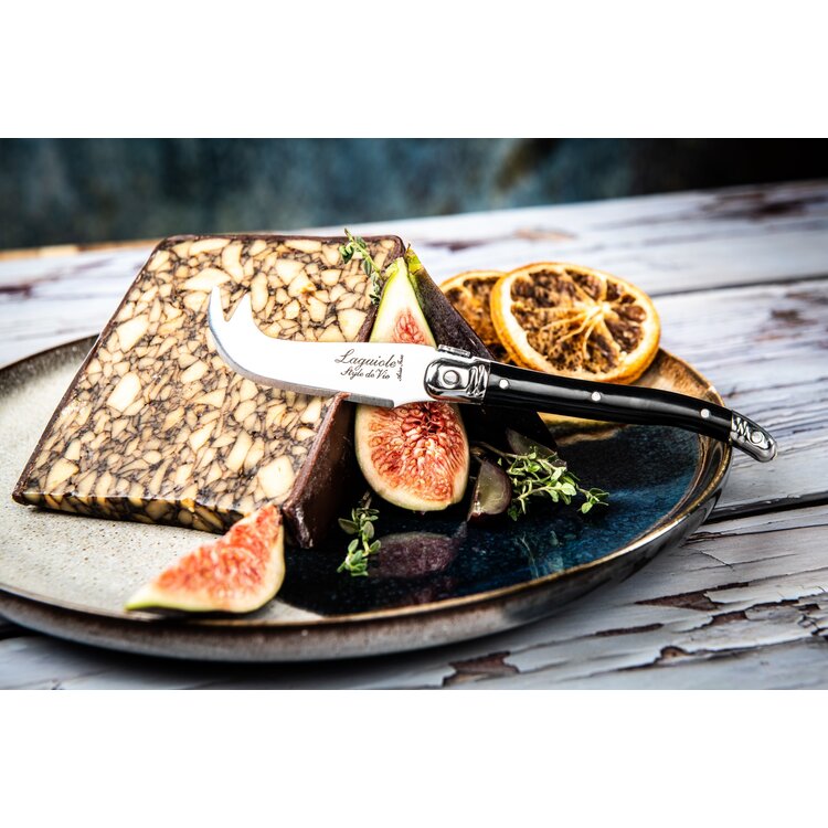 Laguiole Style de Vie Laguiole Style de Vie Premium Line kaasmessenset 3-delig zwart