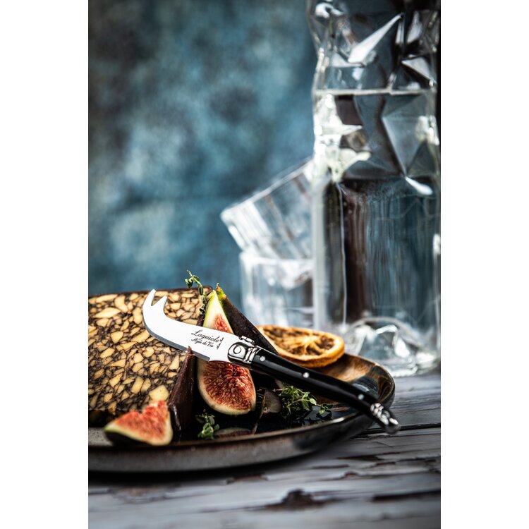 Laguiole Style de Vie Laguiole Style de Vie Premium Line kaasmessenset 3-delig zwart