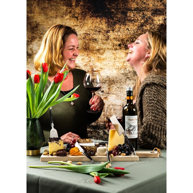Laguiole Style de Vie Laguiole style de vie Premium Line kaasmessenset 8-delig zwart