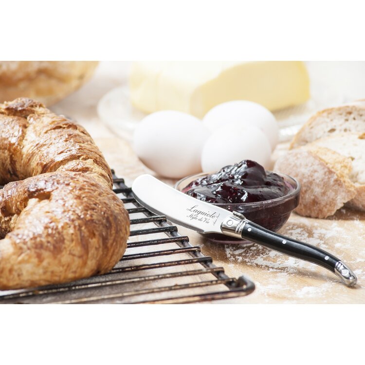 Laguiole Style de Vie Laguiole Style de Vie Premium Line botermessenset 4-delig zwart