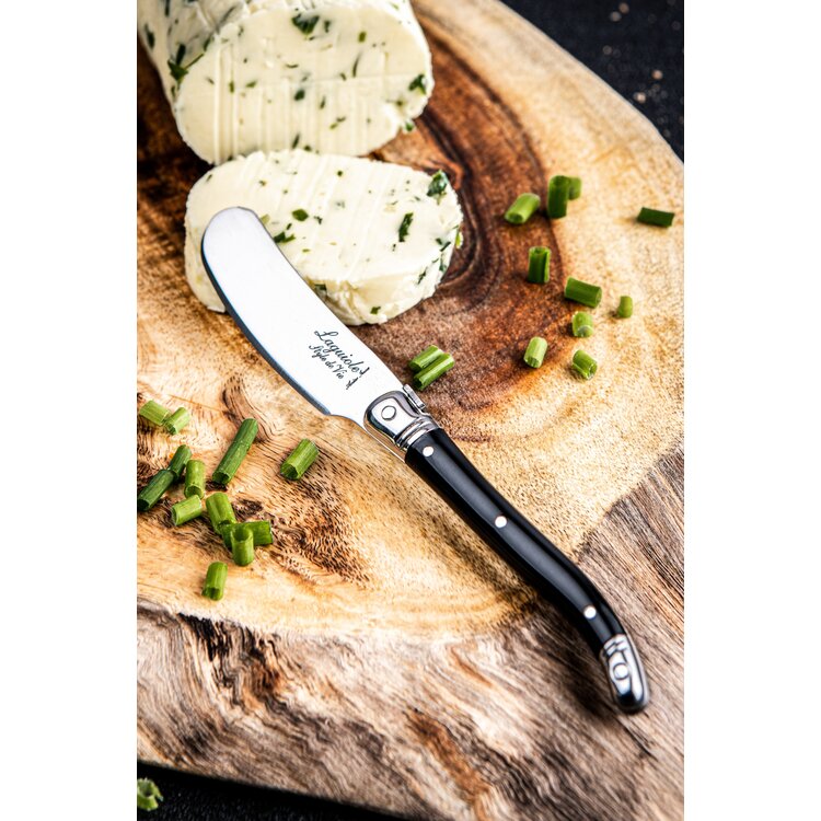 Laguiole Style de Vie Laguiole Style de Vie Premium Line botermessenset 4-delig zwart