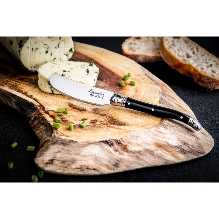 Laguiole Style de Vie Laguiole Style de Vie Premium Line botermessenset 4-delig zwart