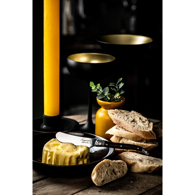 Laguiole Style de Vie Laguiole Style de Vie Premium Line botermessenset 4-delig Dark Wood