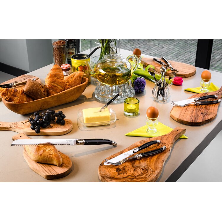 Laguiole Style de Vie Laguiole Style de Vie Premium Line broodmes 20cm zwart