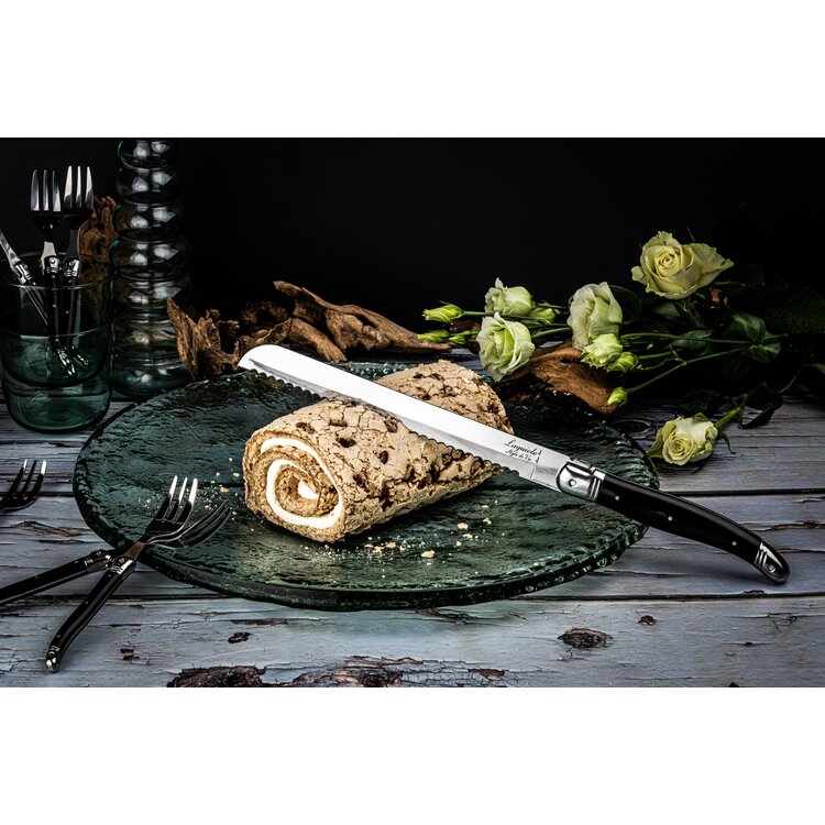 Laguiole Style de Vie Laguiole Style de Vie Premium Line broodmes 20cm zwart