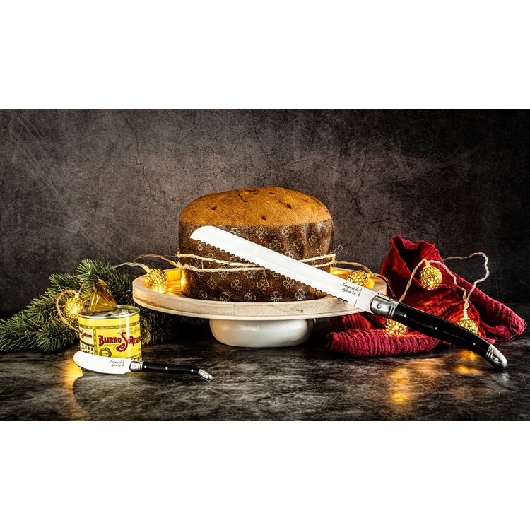 Laguiole Style de Vie Laguiole Style de Vie Premium Line broodmes 20cm zwart