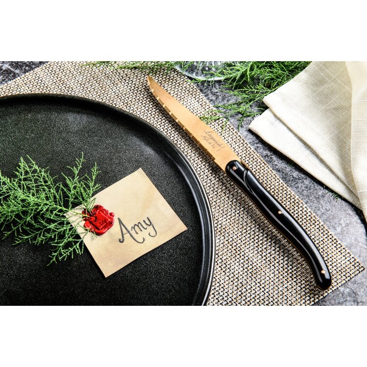 Laguiole Style de Vie Laguiole Style de Vie Prestige Line steakmessenset 6-delig koper