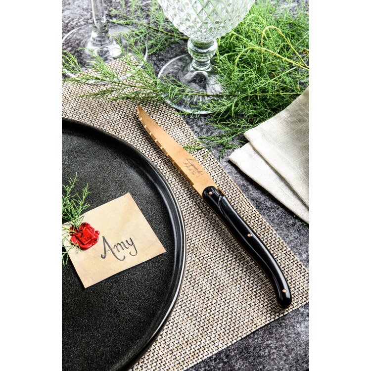 Laguiole Style de Vie Laguiole Style de Vie Prestige Line steakmessenset 6-delig koper