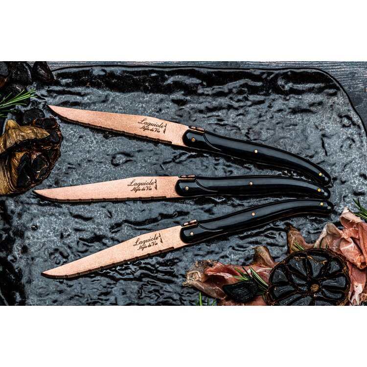Laguiole Style de Vie Laguiole Style de Vie Prestige Line steakmessenset 6-delig koper