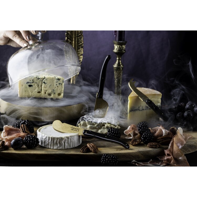 Laguiole Style de Vie Laguiole Style de Vie Prestige Line kaasmessenset 3-delig goud