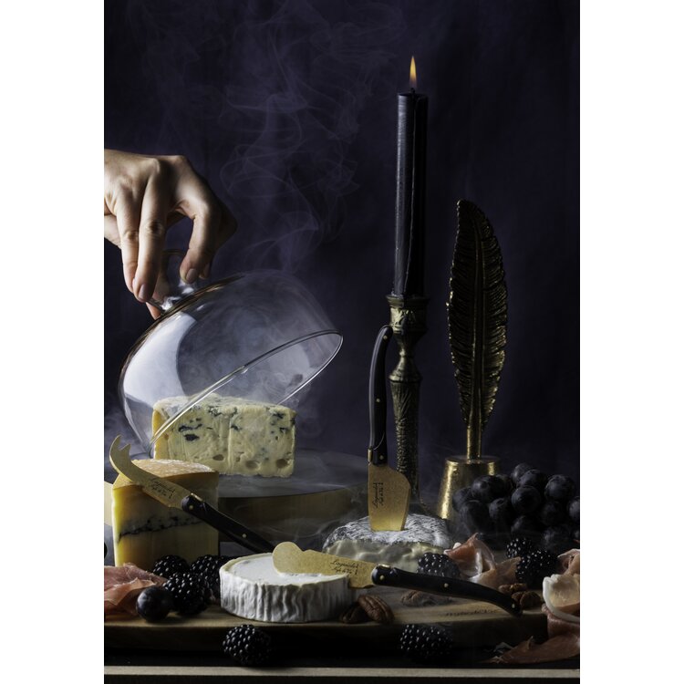 Laguiole Style de Vie Laguiole Style de Vie Prestige Line kaasmessenset 3-delig goud