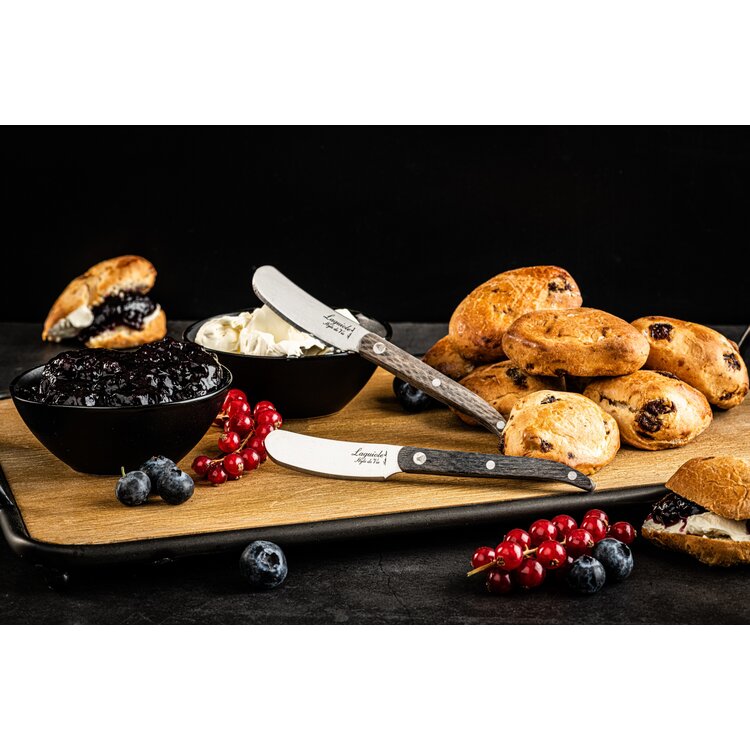 Laguiole Style de Vie Laguiole Style de Vie bottermessenset 4-delig grijs