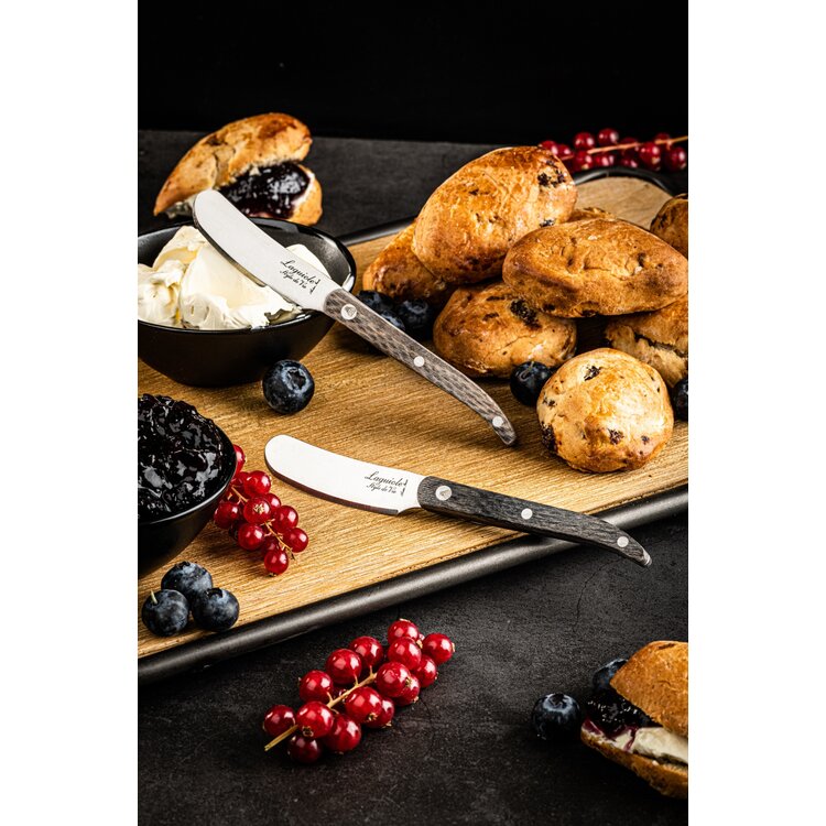 Laguiole Style de Vie Laguiole Style de Vie bottermessenset 4-delig grijs