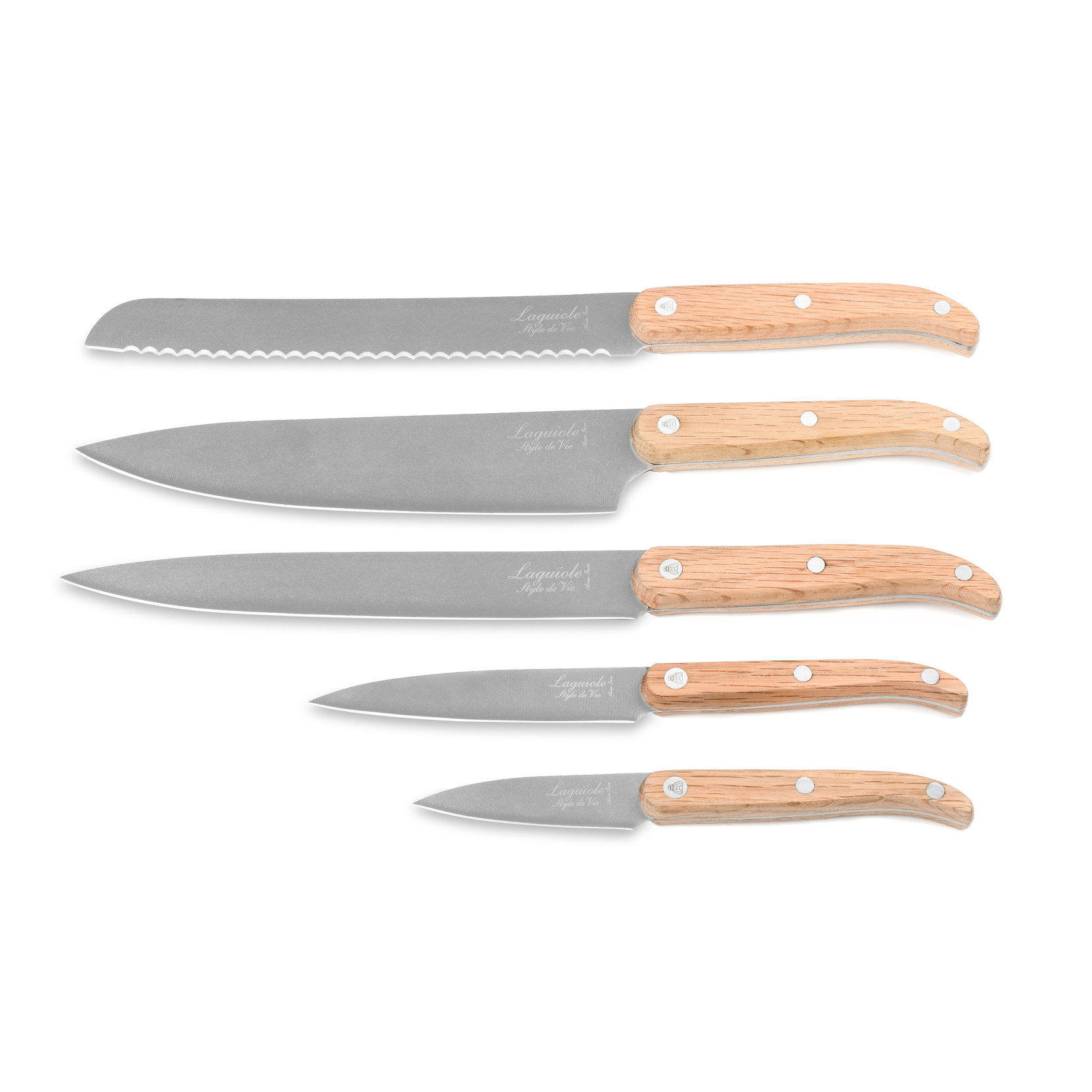 Laguiole Style de Vie Laguiole Style de Vie Innovation Line messenset 5-delig stonewash