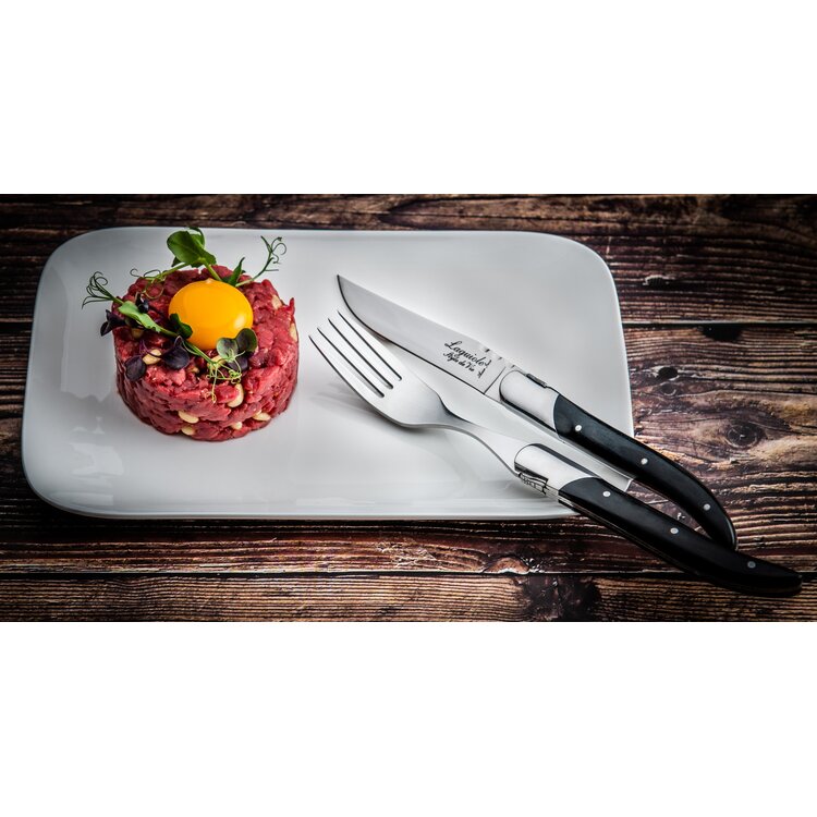 Laguiole Style de Vie Laguiole Style de Vie Luxury Line Steakmessenset 6-delig zwart pakkahout